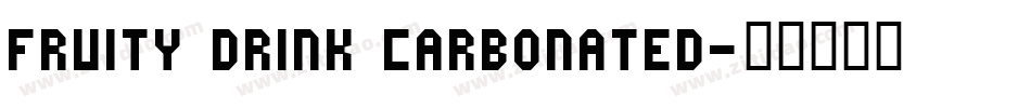Fruity Drink Carbonated字体转换